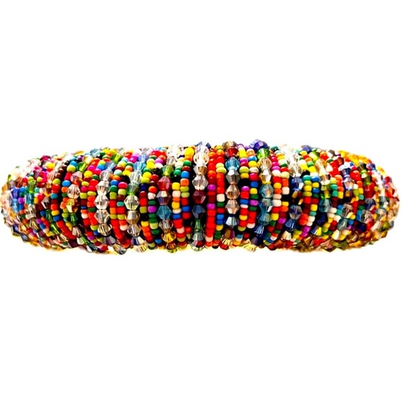 Multi colored HeadbandnCrystal AB cut Beaded headbands - Picture 2 of 13